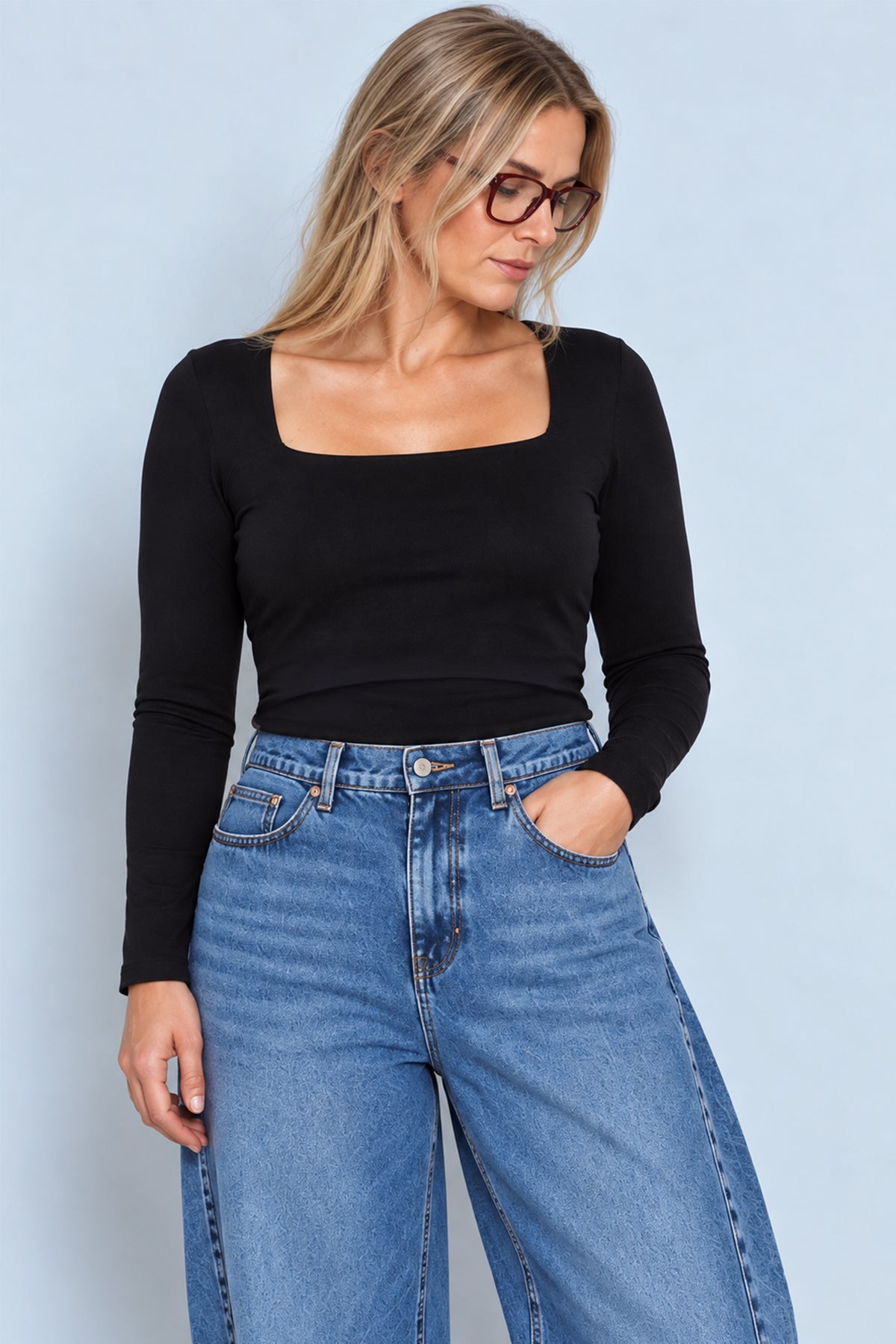 LENNOX - square neck nursing top