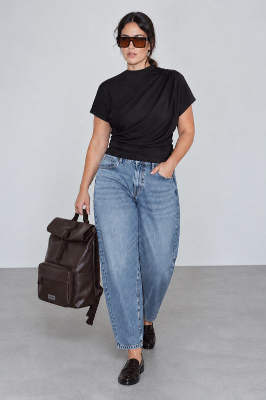 VALE - draped cape front nursing top